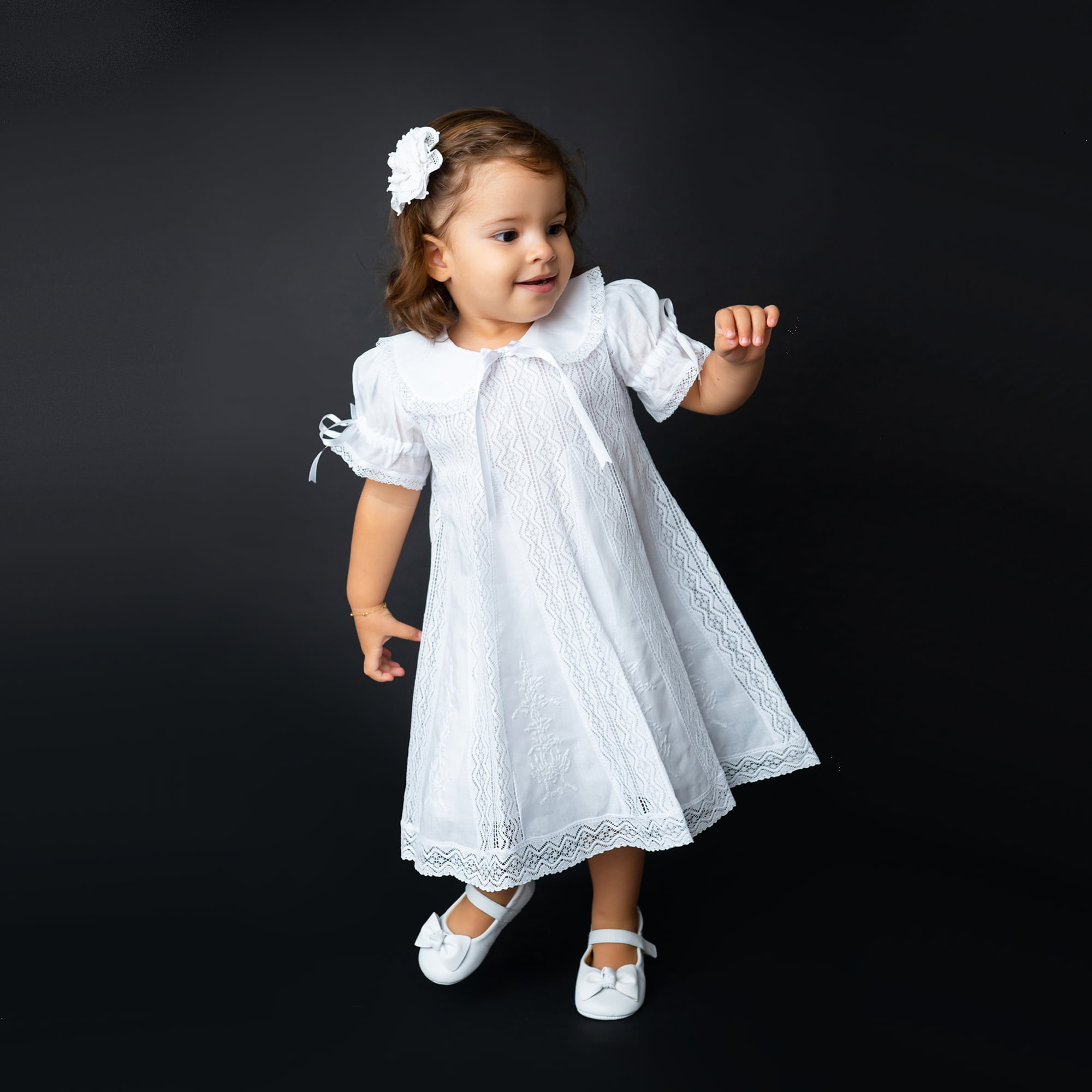 Roupa de batizado hot sale feminino 3 meses