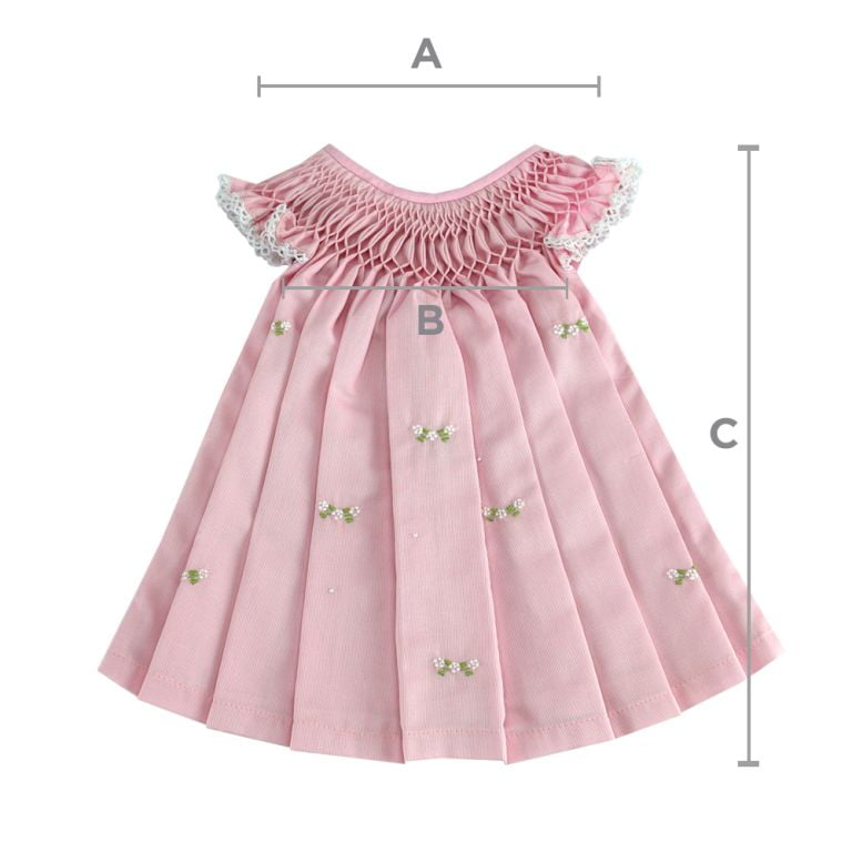 Vestido casinha de abelha rosa (3, 6, 12, 18 e 24 meses, 3 e 4 anos) -  Xique Xique Brasil