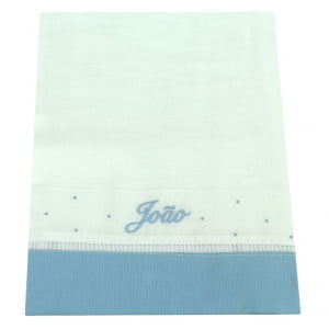 ZKit Banho Personalizado Azul (Toalha Capuz + Toalha Fralda)