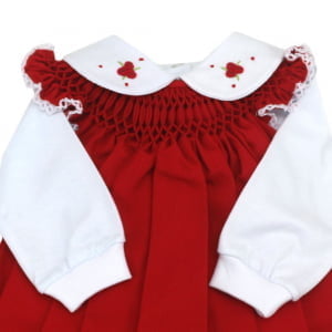  Saída De Maternidade Vermelha (Vestidinho Pagão + Manta)
