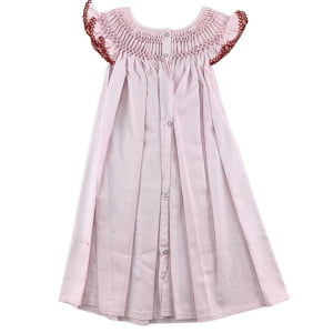  Vestido casinha de abelha cerejinha rosa (4 anos) 