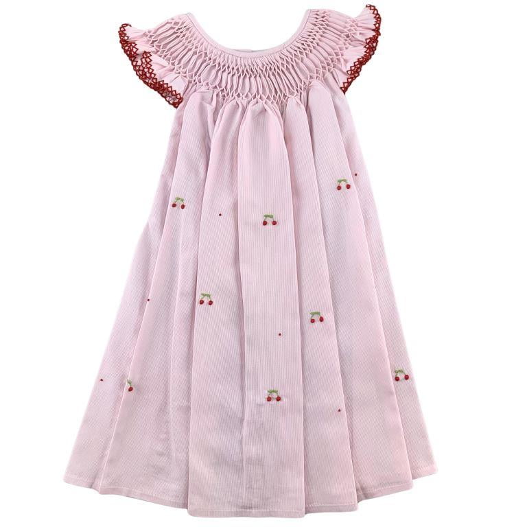  Vestido casinha de abelha cerejinha rosa (4 anos) 